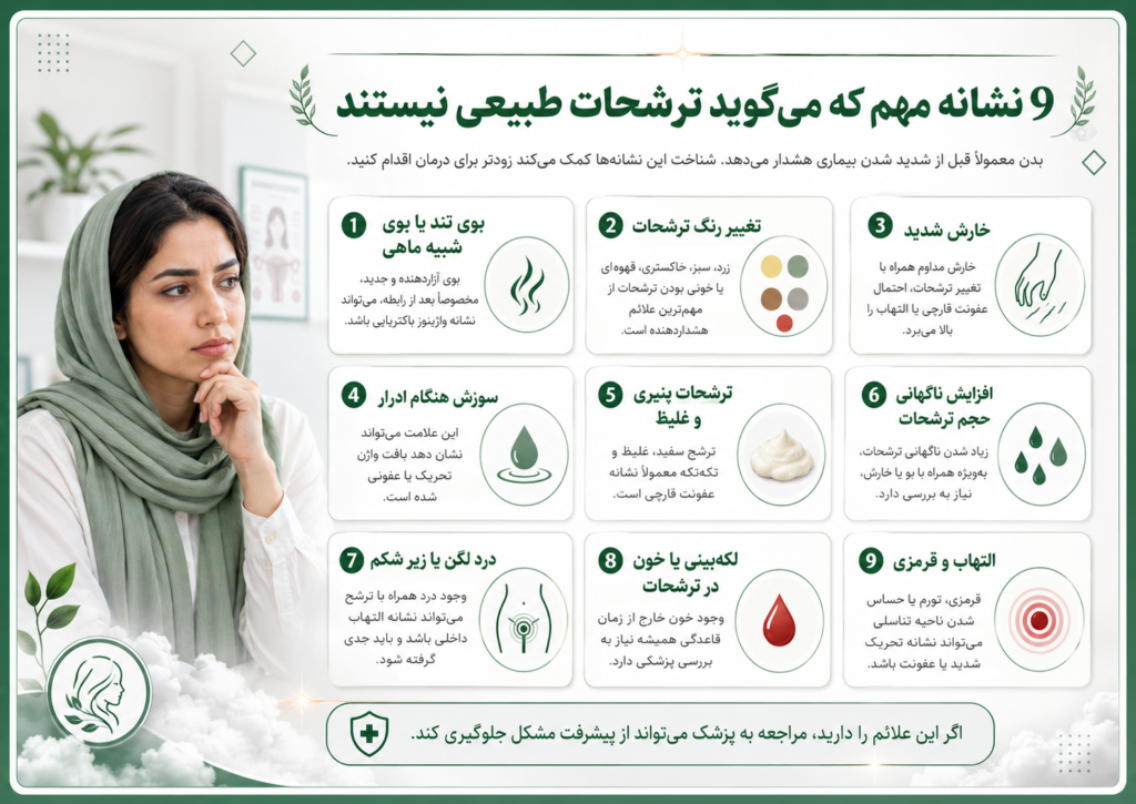 ترشحات غیرطبیعی واژن
