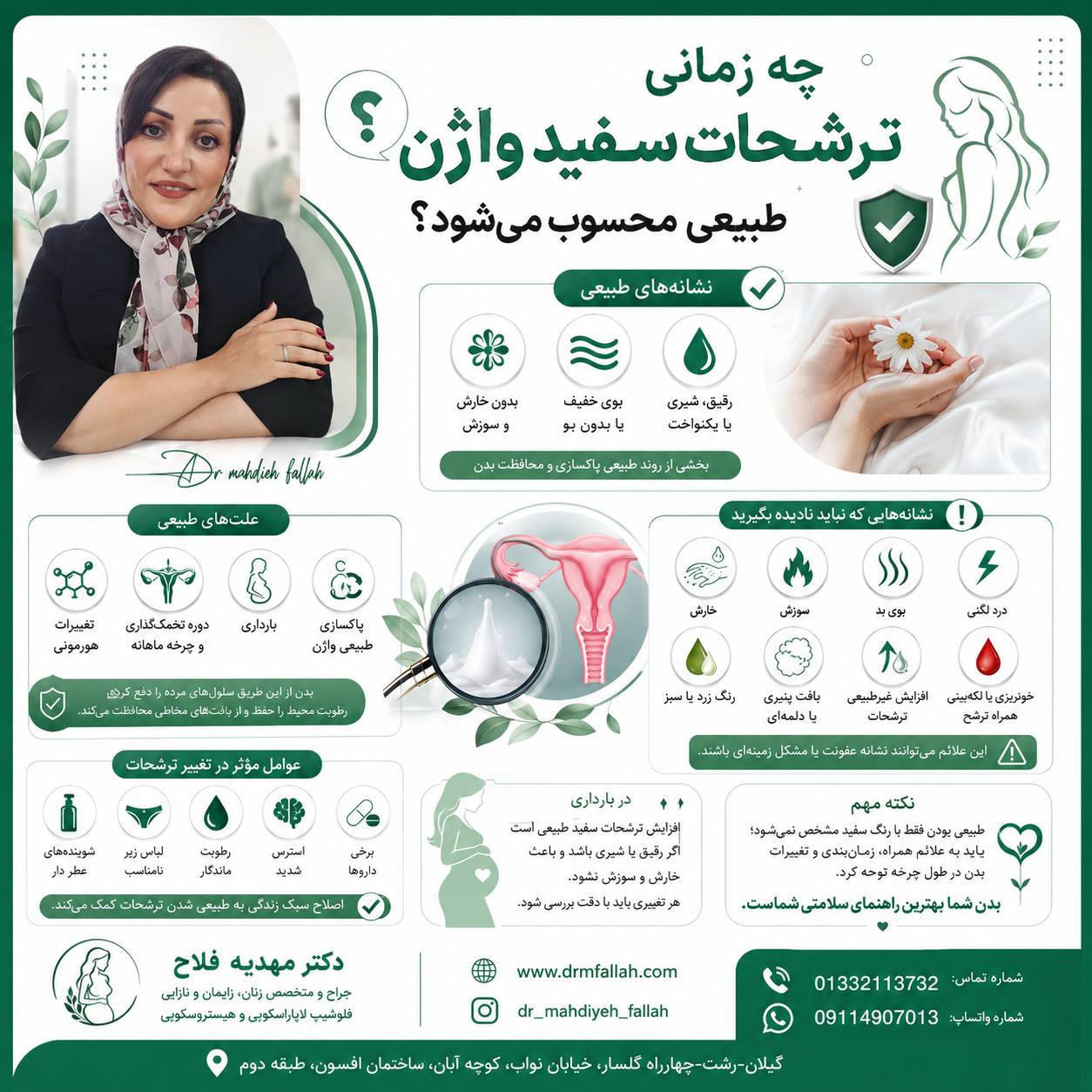 ترشحات سفید واژن