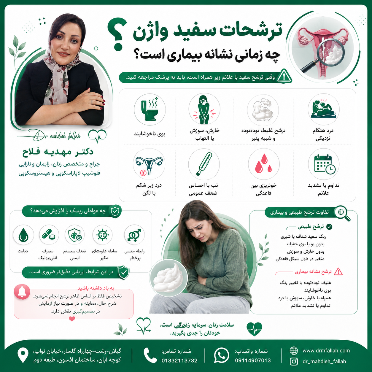 ترشحات سفید واژن
