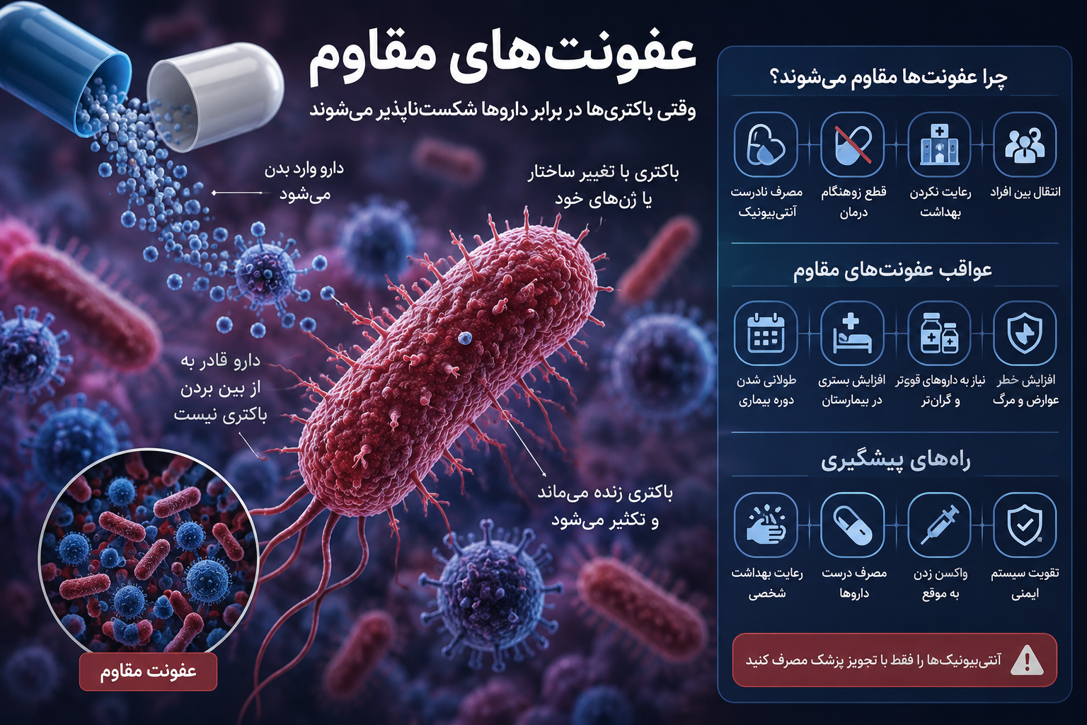 عفونت مقاوم یعنی چه؟