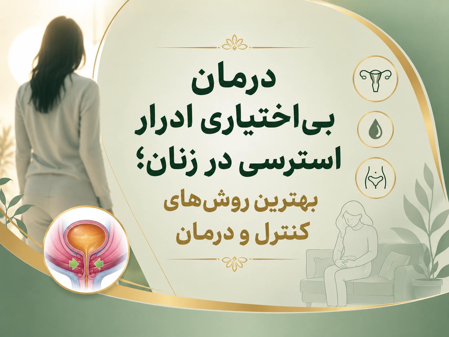درمان بی‌اختیاری ادرار استرسی در زنان؛ بهترین روش‌های کنترل و درمان