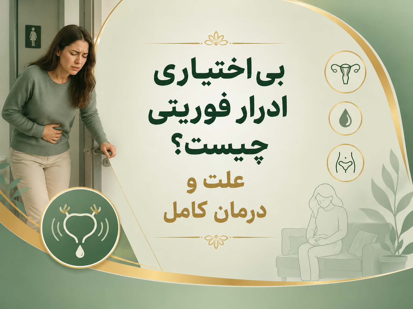 بی‌اختیاری ادرار فوریتی چیست؟ علت و درمان کامل