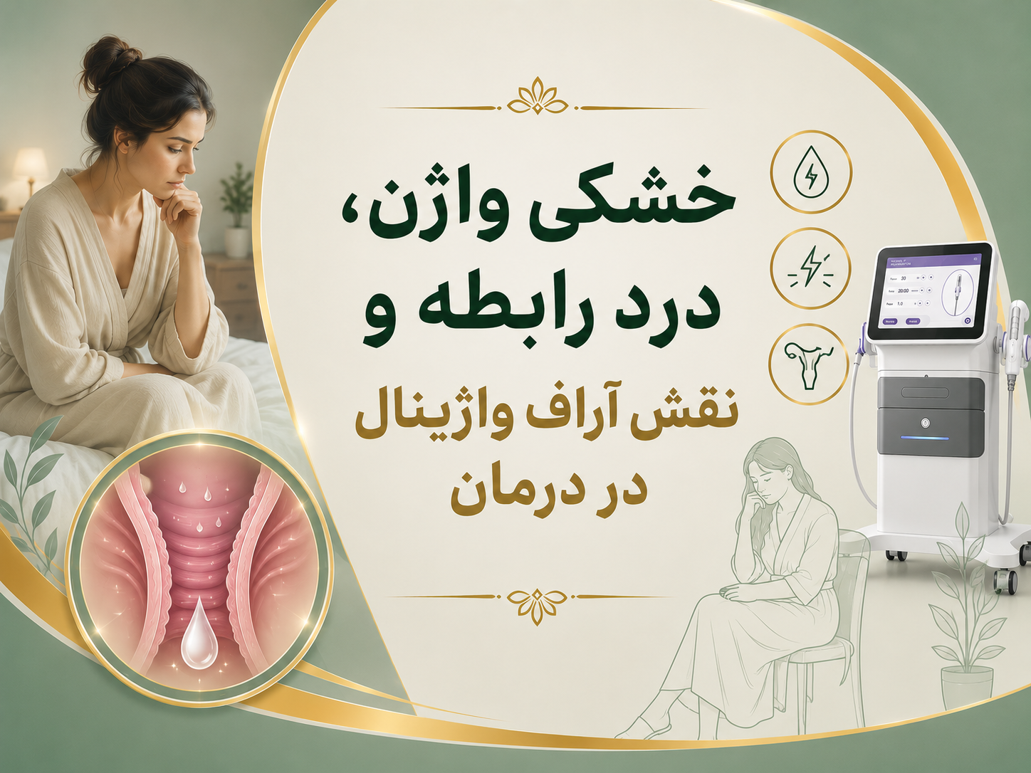خشکی واژن، درد رابطه و نقش آراف واژینال در درمان
