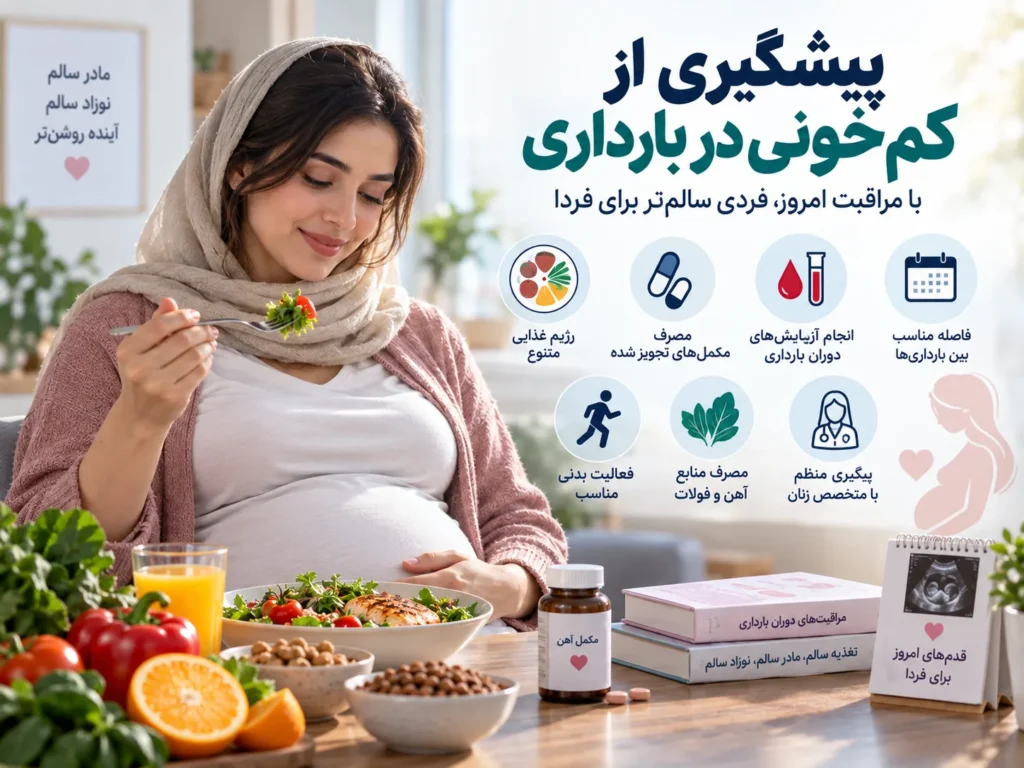 چگونه از کم‌خونی در بارداری پیشگیری کنیم؟