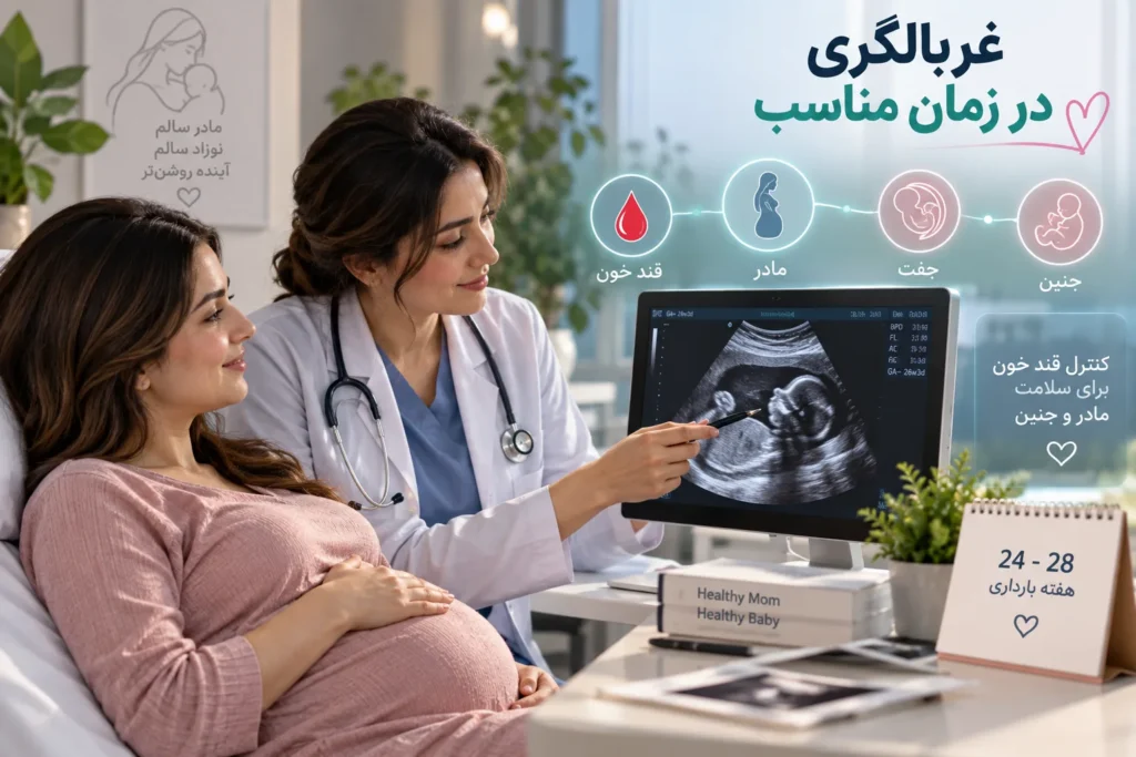 دیابت بارداری چیست؟ علائم، تغذیه و کنترل قند خون