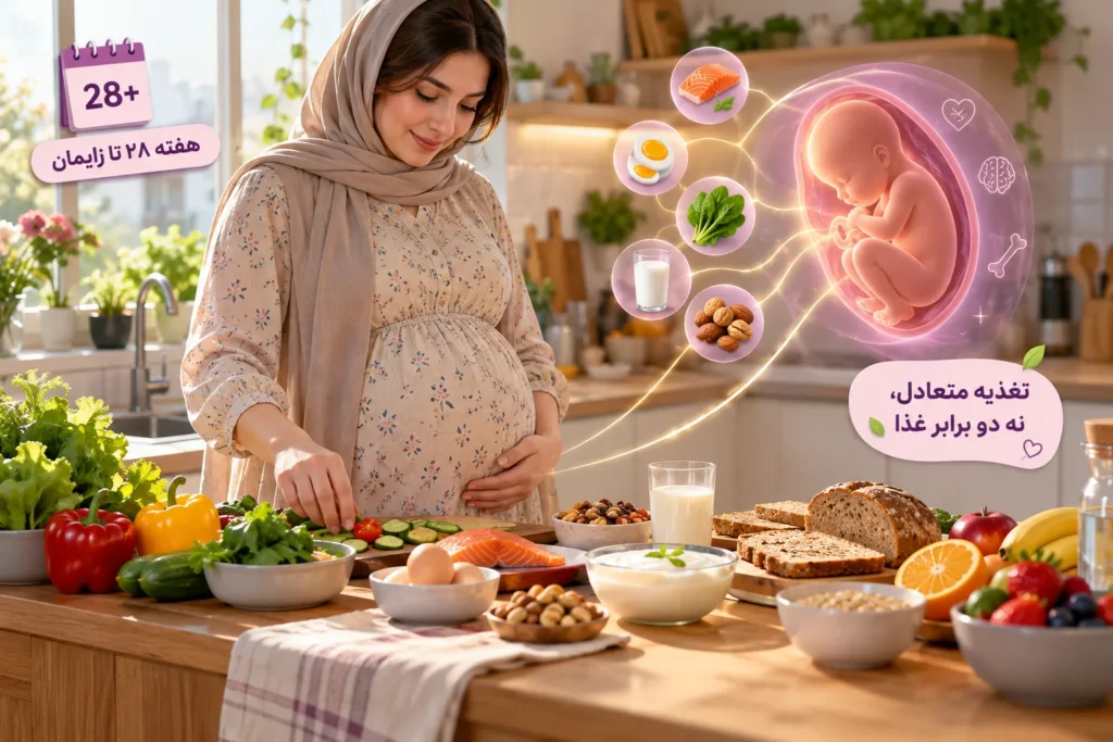 تغذیه سه ماهه سوم بارداری؛ چه غذاهایی مفیدترند؟