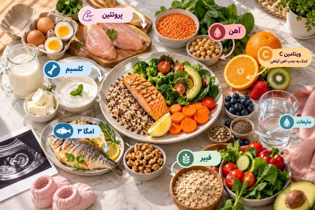 تغذیه سه ماهه سوم بارداری؛ چه غذاهایی مفیدترند؟
