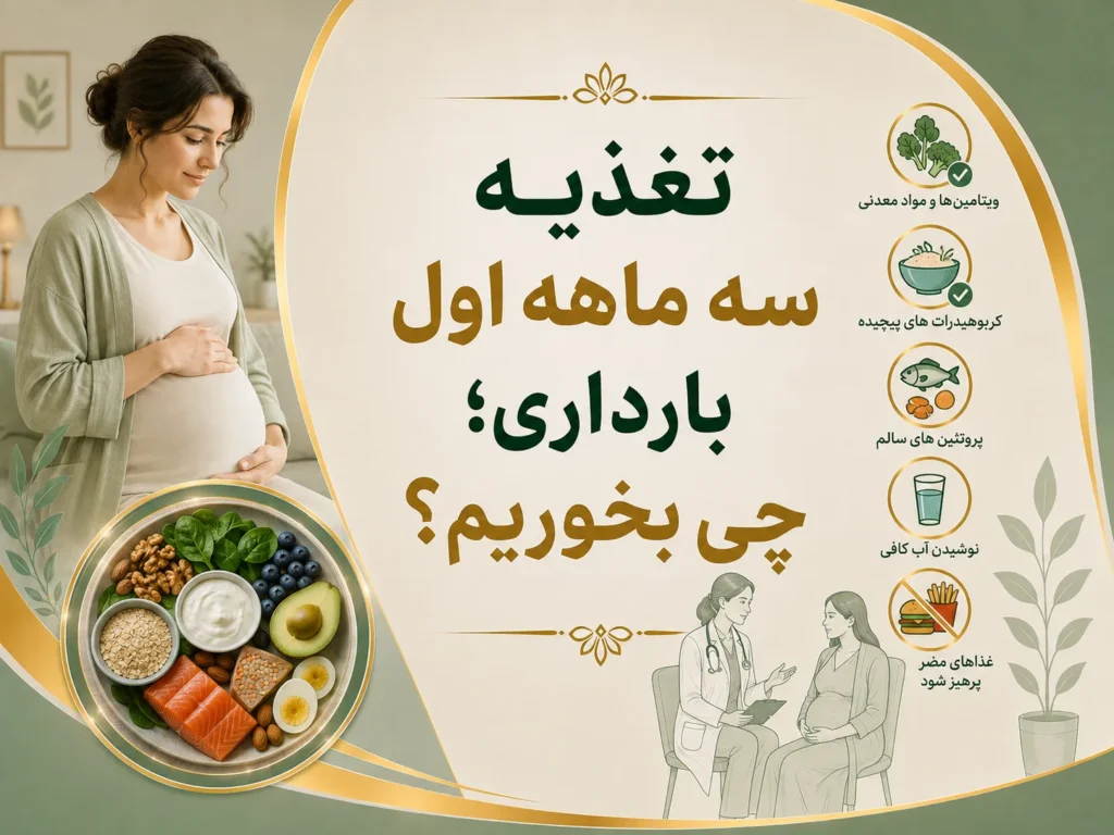 تغذیه سه ماهه اول بارداری؛ چی بخوریم؟