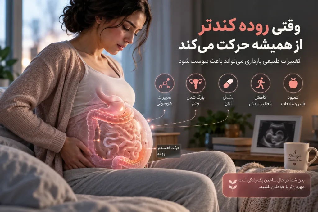 یبوست در بارداری چیست؟ علت و درمان با تغذیه