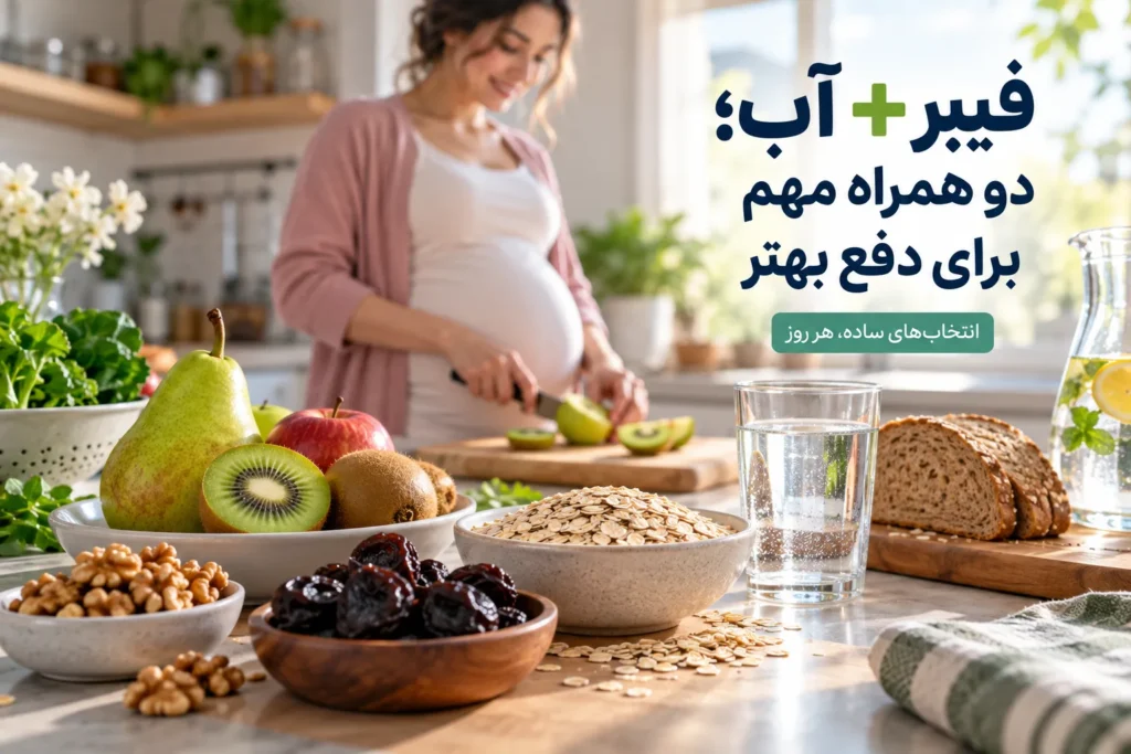 درمان یبوست در بارداری با تغذیه