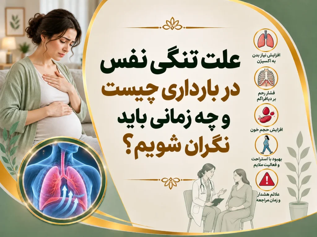 علت تنگی نفس در بارداری چیست و چه زمانی باید نگران شویم؟